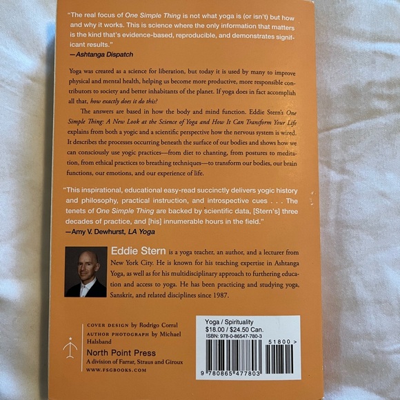 One Simple Thing Paperback Book Eddie Stern - Picture 2 of 2